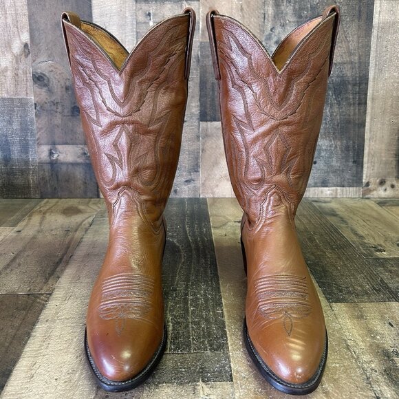 Lucchese 2000 Western T3097R4 Cowboy Boots Mens 10 D - Picture 3 of 12